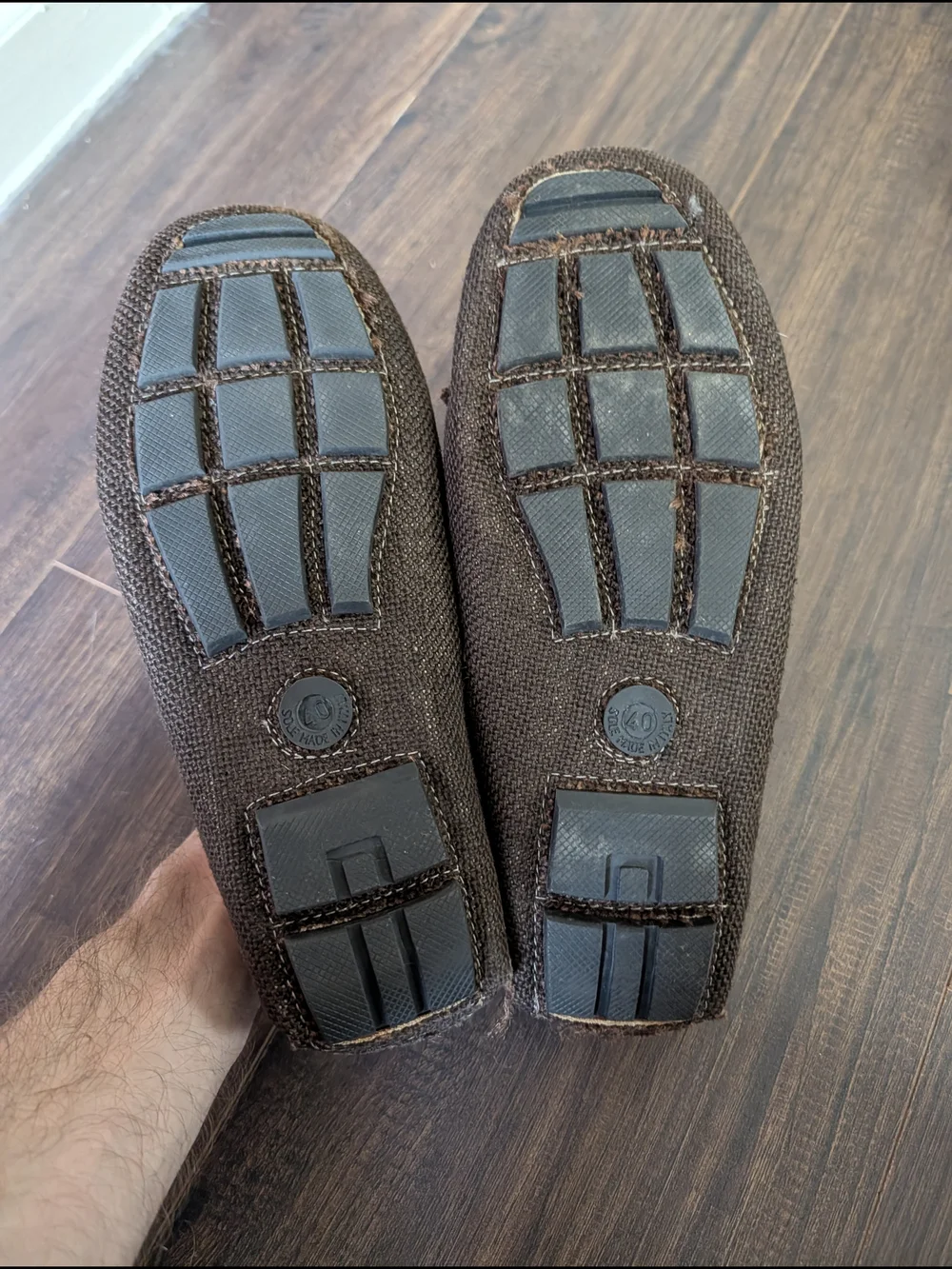 McKanty Made In Italy Woven Straw/Hemp Moc Toe Boat Shoes Loafers IT 40